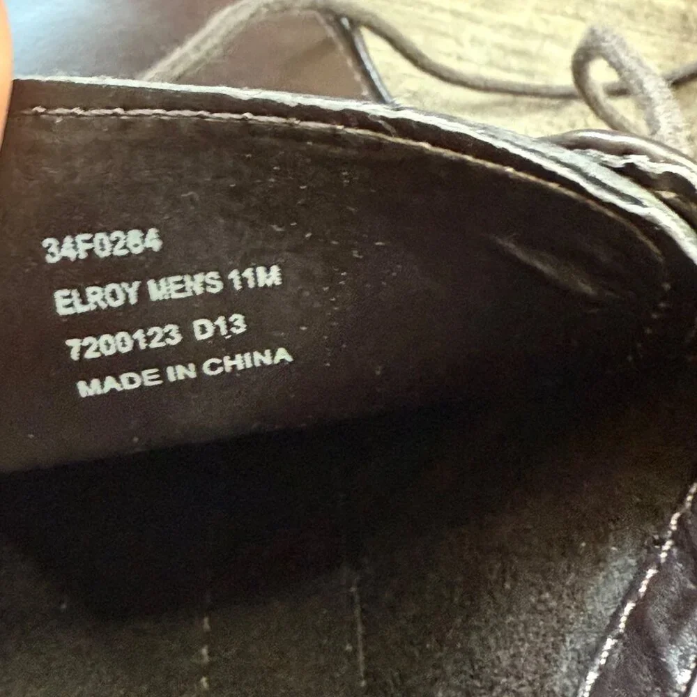 Calvin Klein Leather‎ Oxford Dress Shoes Men's Size 11M Elroy Derby Formal Brown